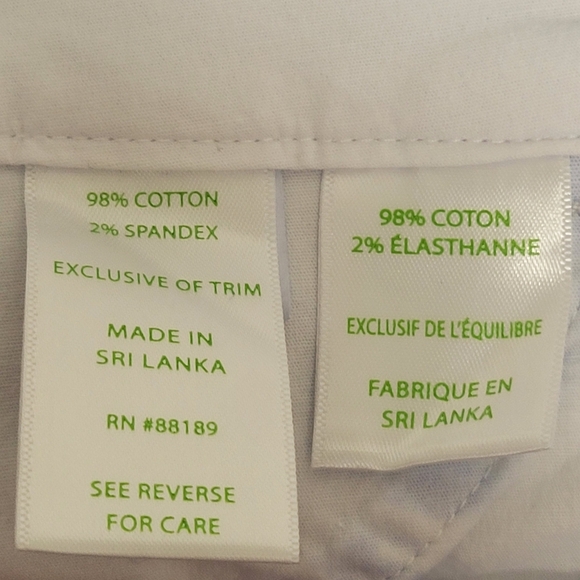 Lilly Pulitzer Sadie Stretch Crop Chino Pants Size 8. - Picture 9 of 11